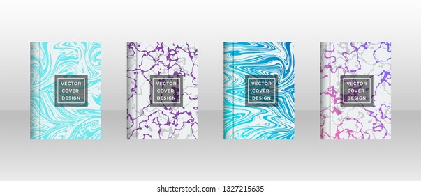 Mixture of acrylic paints. Liquid marble texture. Fluid art. Applicable for design cover, presentation, invitation, flyer, annual report, poster and business card, desing packaging - Vector