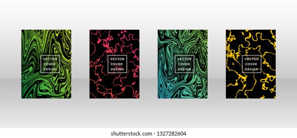 Mixture of acrylic paints. Liquid marble texture. Fluid art. Applicable for design cover, presentation, invitation, flyer, annual report, poster and business card, desing packaging - Vector