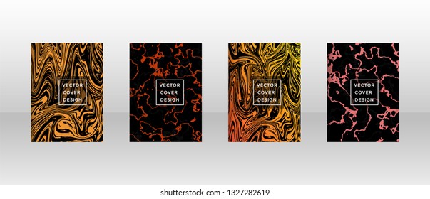 Mixture of acrylic paints. Liquid marble texture. Fluid art. Applicable for design cover, presentation, invitation, flyer, annual report, poster and business card, desing packaging - Vector