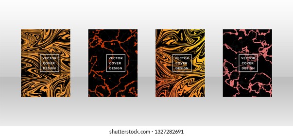 Mixture of acrylic paints. Liquid marble texture. Fluid art. Applicable for design cover, presentation, invitation, flyer, annual report, poster and business card, desing packaging - Vector