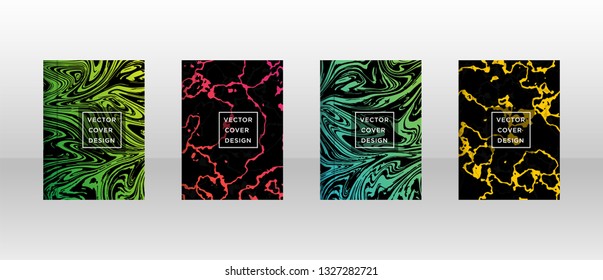 Mixture of acrylic paints. Liquid marble texture. Fluid art. Applicable for design cover, presentation, invitation, flyer, annual report, poster and business card, desing packaging - Vector