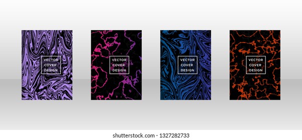 Mixture of acrylic paints. Liquid marble texture. Fluid art. Applicable for design cover, presentation, invitation, flyer, annual report, poster and business card, desing packaging - Vector