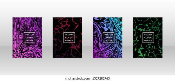 Mixture of acrylic paints. Liquid marble texture. Fluid art. Applicable for design cover, presentation, invitation, flyer, annual report, poster and business card, desing packaging - Vector