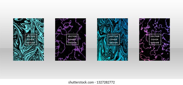 Mixture of acrylic paints. Liquid marble texture. Fluid art. Applicable for design cover, presentation, invitation, flyer, annual report, poster and business card, desing packaging - Vector