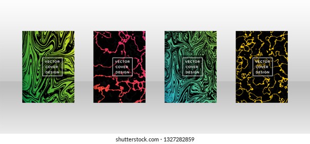 Mixture of acrylic paints. Liquid marble texture. Fluid art. Applicable for design cover, presentation, invitation, flyer, annual report, poster and business card, desing packaging - Vector