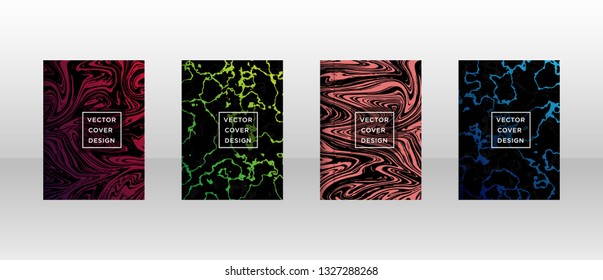 Mixture of acrylic paints. Liquid marble texture. Fluid art. Applicable for design cover, presentation, invitation, flyer, annual report, poster and business card, desing packaging - Vector