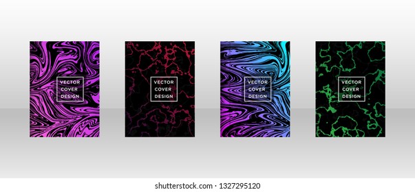 Mixture of acrylic paints. Liquid marble texture. Fluid art. Applicable for design cover, presentation, invitation, flyer, annual report, poster and business card, desing packaging - Vector