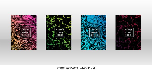 Mixture of acrylic paints. Liquid marble texture. Fluid art. Applicable for design cover, presentation, invitation, flyer, annual report, poster and business card, desing packaging - Vector
