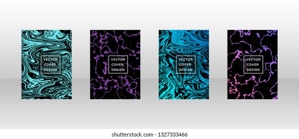 Mixture of acrylic paints. Liquid marble texture. Fluid art. Applicable for design cover, presentation, invitation, flyer, annual report, poster and business card, desing packaging - Vector