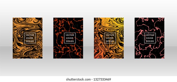Mixture of acrylic paints. Liquid marble texture. Fluid art. Applicable for design cover, presentation, invitation, flyer, annual report, poster and business card, desing packaging - Vector