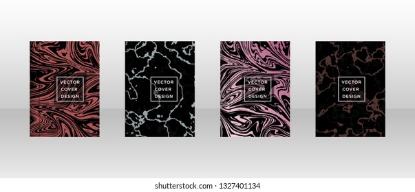 Mixture of acrylic paints. Liquid marble texture. Fluid art. Applicable for design cover, presentation, invitation, flyer, annual report, poster and business card, desing packaging - Vector