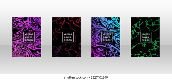 Mixture of acrylic paints. Liquid marble texture. Fluid art. Applicable for design cover, presentation, invitation, flyer, annual report, poster and business card, desing packaging - Vector