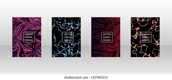 Mixture of acrylic paints. Liquid marble texture. Fluid art. Applicable for design cover, presentation, invitation, flyer, annual report, poster and business card, desing packaging - Vector
