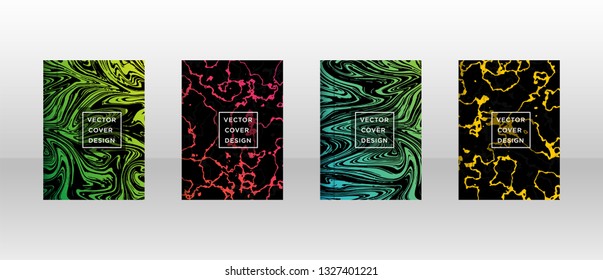 Mixture of acrylic paints. Liquid marble texture. Fluid art. Applicable for design cover, presentation, invitation, flyer, annual report, poster and business card, desing packaging - Vector