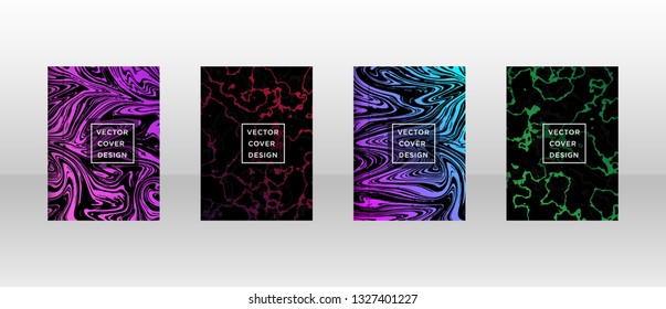 Mixture of acrylic paints. Liquid marble texture. Fluid art. Applicable for design cover, presentation, invitation, flyer, annual report, poster and business card, desing packaging - Vector