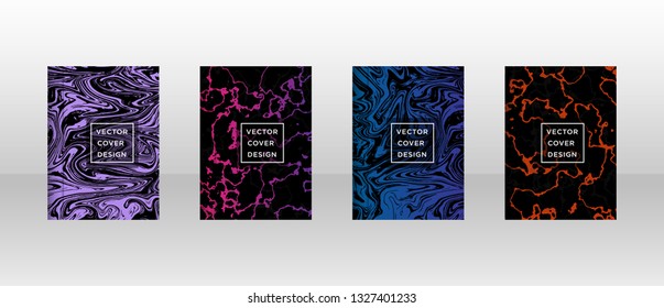 Mixture of acrylic paints. Liquid marble texture. Fluid art. Applicable for design cover, presentation, invitation, flyer, annual report, poster and business card, desing packaging - Vector
