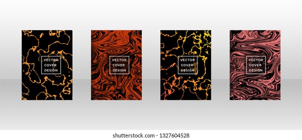 Mixture of acrylic paints. Liquid marble texture. Fluid art. Applicable for design cover, presentation, invitation, flyer, annual report, poster and business card, desing packaging - Vector