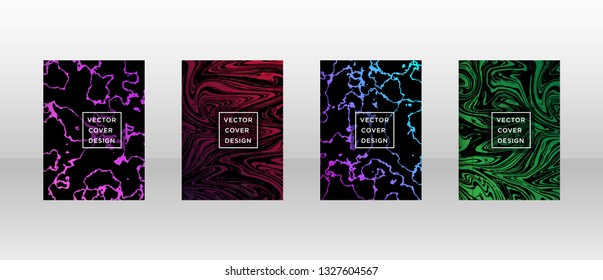 Mixture of acrylic paints. Liquid marble texture. Fluid art. Applicable for design cover, presentation, invitation, flyer, annual report, poster and business card, desing packaging - Vector