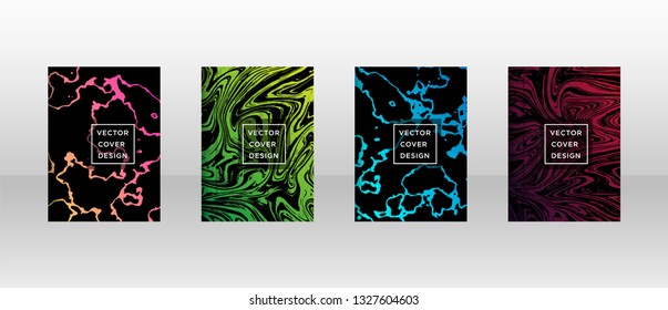 Mixture of acrylic paints. Liquid marble texture. Fluid art. Applicable for design cover, presentation, invitation, flyer, annual report, poster and business card, desing packaging - Vector