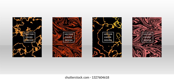 Mixture of acrylic paints. Liquid marble texture. Fluid art. Applicable for design cover, presentation, invitation, flyer, annual report, poster and business card, desing packaging - Vector
