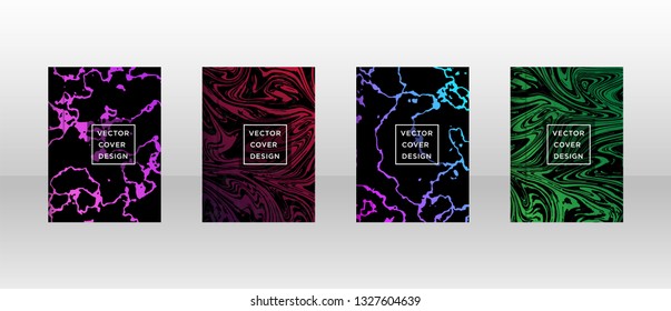 Mixture of acrylic paints. Liquid marble texture. Fluid art. Applicable for design cover, presentation, invitation, flyer, annual report, poster and business card, desing packaging - Vector