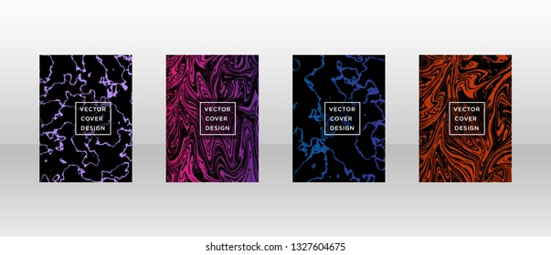 Mixture of acrylic paints. Liquid marble texture. Fluid art. Applicable for design cover, presentation, invitation, flyer, annual report, poster and business card, desing packaging - Vector