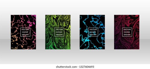 Mixture of acrylic paints. Liquid marble texture. Fluid art. Applicable for design cover, presentation, invitation, flyer, annual report, poster and business card, desing packaging - Vector