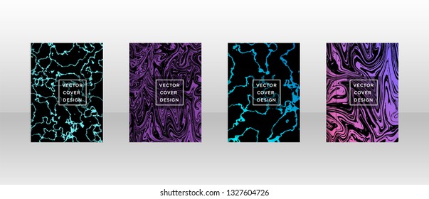 Mixture of acrylic paints. Liquid marble texture. Fluid art. Applicable for design cover, presentation, invitation, flyer, annual report, poster and business card, desing packaging - Vector
