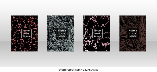 Mixture of acrylic paints. Liquid marble texture. Fluid art. Applicable for design cover, presentation, invitation, flyer, annual report, poster and business card, desing packaging - Vector
