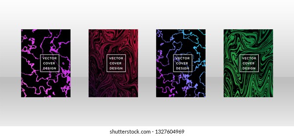 Mixture of acrylic paints. Liquid marble texture. Fluid art. Applicable for design cover, presentation, invitation, flyer, annual report, poster and business card, desing packaging - Vector