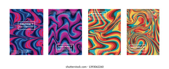Mixture of acrylic paints. Liquid marble texture. Fluid art. Applicable for design cover, presentation, invitation, flyer, annual report, poster and business card, desing packaging. Modern artwork