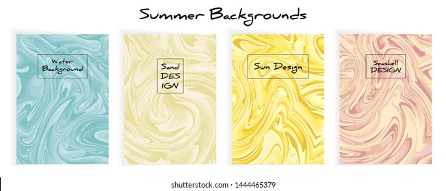 Mixture of acrylic paints. Liquid marble texture. Fluid art. Applicable for design cover, presentation, invitation, flyer, annual report, poster and business card, desing packaging. Modern artwork.
