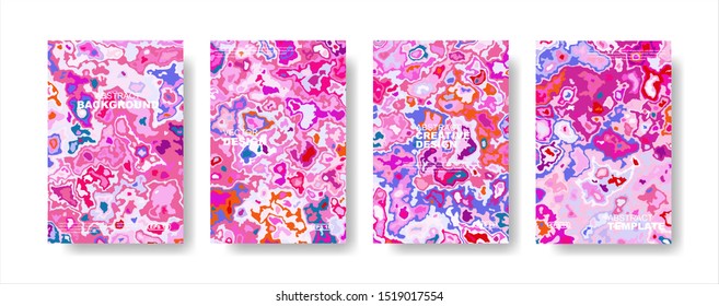 Mixture of acrylic paints. Liquid marble texture. Fluid art. Applicable for design cover, presentation, invitation, flyer, annual report, poster and business card, desing packaging. Modern artwork.