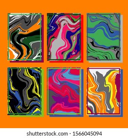 Mixture of acrylic paints. Liquid marble texture. Fluid art. Applicable for design cover, presentation, invitation, flyer, annual report, poster and business card, desing packaging. Modern artwork