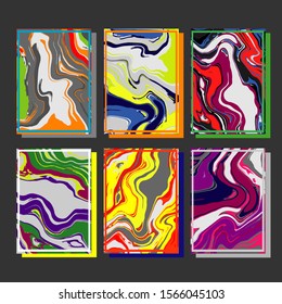 Mixture of acrylic paints. Liquid marble texture. Fluid art. Applicable for design cover, presentation, invitation, flyer, annual report, poster and business card, desing packaging. Modern artwork