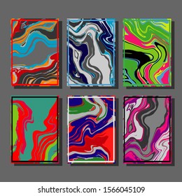 Mixture of acrylic paints. Liquid marble texture. Fluid art. Applicable for design cover, presentation, invitation, flyer, annual report, poster and business card, desing packaging. Modern artwork