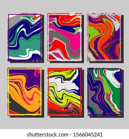Mixture of acrylic paints. Liquid marble texture. Fluid art. Applicable for design cover, presentation, invitation, flyer, annual report, poster and business card, desing packaging. Modern artwork