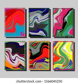 Mixture of acrylic paints. Liquid marble texture. Fluid art. Applicable for design cover, presentation, invitation, flyer, annual report, poster and business card, desing packaging. Modern artwork