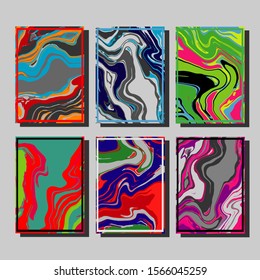 Mixture of acrylic paints. Liquid marble texture. Fluid art. Applicable for design cover, presentation, invitation, flyer, annual report, poster and business card, desing packaging. Modern artwork