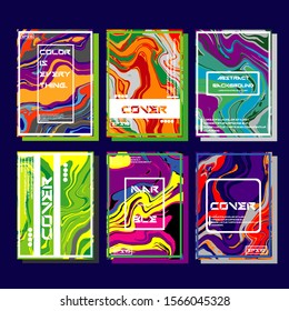 Mixture of acrylic paints. Liquid marble texture. Fluid art. Applicable for design cover, presentation, invitation, flyer, annual report, poster and business card, desing packaging. Modern artwork