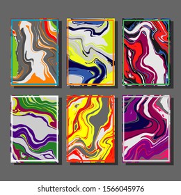 Mixture of acrylic paints. Liquid marble texture. Fluid art. Applicable for design cover, presentation, invitation, flyer, annual report, poster and business card, desing packaging. Modern artwork