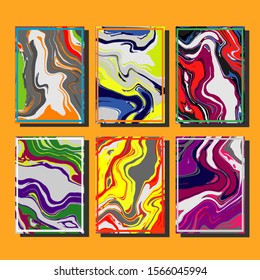 Mixture of acrylic paints. Liquid marble texture. Fluid art. Applicable for design cover, presentation, invitation, flyer, annual report, poster and business card, desing packaging. Modern artwork