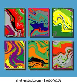 Mixture of acrylic paints. Liquid marble texture. Fluid art. Applicable for design cover, presentation, invitation, flyer, annual report, poster and business card, desing packaging. Modern artwork
