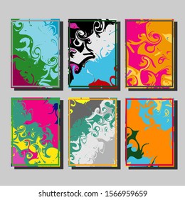 Mixture of acrylic paints. Liquid marble texture. Fluid art. Applicable for design cover, presentation, invitation, flyer, annual report, poster and business card, desing packaging. Modern artwork