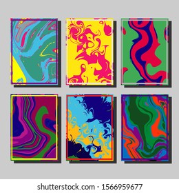 Mixture of acrylic paints. Liquid marble texture. Fluid art. Applicable for design cover, presentation, invitation, flyer, annual report, poster and business card, desing packaging. Modern artwork