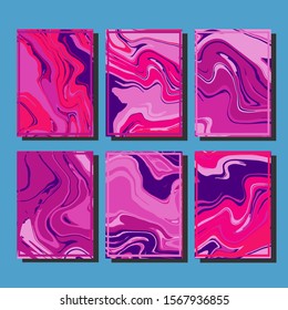 Mixture of acrylic paints. Liquid marble texture. Fluid art. Applicable for design cover, presentation, invitation, flyer, annual report, poster and business card, desing packaging. Modern artwork