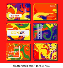 Mixture of acrylic paints. Liquid marble texture. Fluid art. Applicable for design cover, presentation, invitation, flyer, annual report, poster and business card, desing packaging. Modern artwork