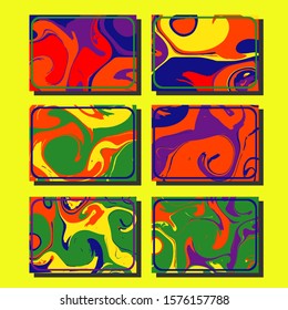 Mixture of acrylic paints. Liquid marble texture. Fluid art. Applicable for design cover, presentation, invitation, flyer, annual report, poster and business card, desing packaging. Modern artwork
