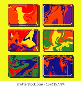Mixture of acrylic paints. Liquid marble texture. Fluid art. Applicable for design cover, presentation, invitation, flyer, annual report, poster and business card, desing packaging. Modern artwork