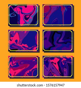 Mixture of acrylic paints. Liquid marble texture. Fluid art. Applicable for design cover, presentation, invitation, flyer, annual report, poster and business card, desing packaging. Modern artwork